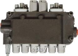 Vanne de commande directionnelle hydraulique pour pelle rétro à 6 tiroirs, 21 GPM, avec joysticks/conversion
