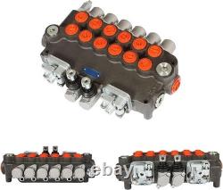 Vanne de commande directionnelle hydraulique pour pelle rétro à 6 tiroirs, 21 GPM, avec joysticks/conversion