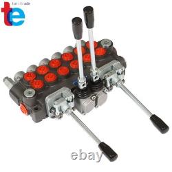 Vanne de commande directionnelle hydraulique pour pelleteuse de 11 GPM avec 4 joysticks, 6 tiroirs, neuve