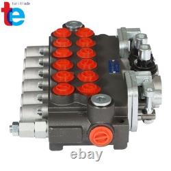 Vanne de commande directionnelle hydraulique pour pelleteuse de 11 GPM avec 4 joysticks, 6 tiroirs, neuve
