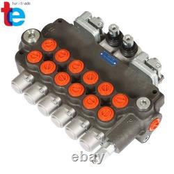 Vanne de commande directionnelle pour pelle rétro hydraulique 21 GPM avec joysticks / conversion 6 tiroirs