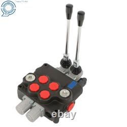 Vanne de commande hydraulique robuste à 2 tiroirs, 32 GPM, 3600 PSI