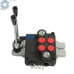 Vanne de commande hydraulique robuste à 2 tiroirs, 32 GPM, 3600 PSI