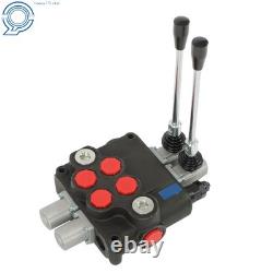 Vanne de commande hydraulique robuste à 2 tiroirs, 32 GPM, 3600 PSI