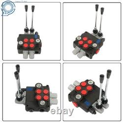 Vanne de commande hydraulique robuste à 2 tiroirs, 32 GPM, 3600 PSI