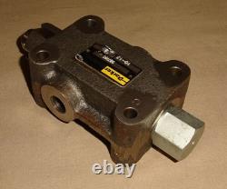 Vanne de contrôle directionnel Parker 987765 hydraulique 1/4 NPT NEUVE