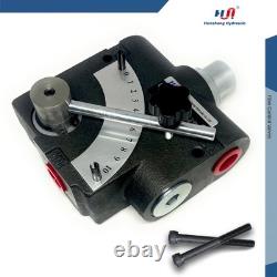 Vanne de contrôle directionnel à débit ajustable hydraulique, port NPT 1/2, 30 GPM, FC