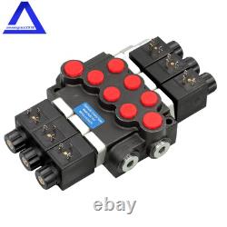 Vanne de contrôle directionnel électromagnétique monobloc hydraulique 3 voies, 13 GPM, 12V DC