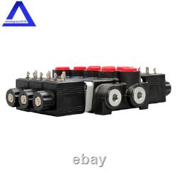 Vanne de contrôle directionnel électromagnétique monobloc hydraulique 3 voies, 13 GPM, 12V DC