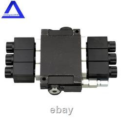 Vanne de contrôle directionnel électromagnétique monobloc hydraulique 3 voies, 13 GPM, 12V DC