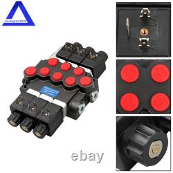 Vanne de contrôle directionnel électromagnétique monobloc hydraulique 3 voies, 13 GPM, 12V DC