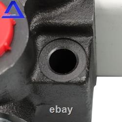 Vanne de contrôle directionnel électromagnétique monobloc hydraulique 3 voies, 13 GPM, 12V DC