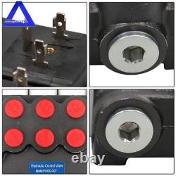 Vanne de contrôle directionnel électromagnétique monobloc hydraulique 3 voies, 13 GPM, 12V DC