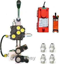 Vanne de contrôle directionnel hydraulique 1 spool télécommande sans fil 13GPM 2900PSI