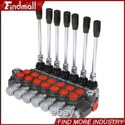 Vanne de contrôle directionnel hydraulique 13gpm P40 Cylindre à double effet 7 distributeurs