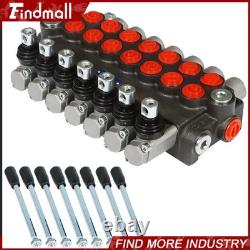 Vanne de contrôle directionnel hydraulique 13gpm P40 cylindre double effet 7 voies