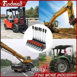 Vanne de contrôle directionnel hydraulique 13gpm P40 cylindre double effet 7 voies