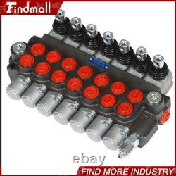 Vanne de contrôle directionnel hydraulique 13gpm P40 cylindre double effet 7 voies