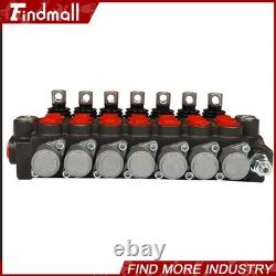 Vanne de contrôle directionnel hydraulique 13gpm P40 cylindre double effet 7 voies