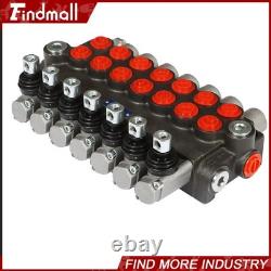 Vanne de contrôle directionnel hydraulique 13gpm P40 cylindre double effet 7 voies