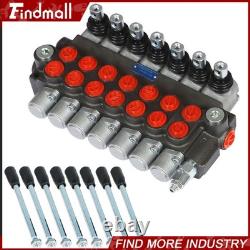 Vanne de contrôle directionnel hydraulique 13gpm P40 cylindre double effet 7 voies