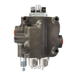 Vanne de contrôle directionnel hydraulique 2 spool 21GPM avec joystick / prise de conversion