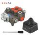 Vanne De Contrôle Directionnel Hydraulique 21gpm à 2 Bobines Pour Chargeur De Tracteur