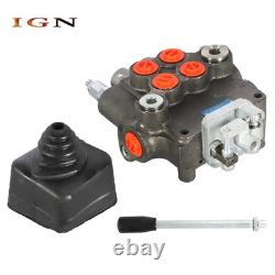 Vanne de contrôle directionnel hydraulique 21GPM à 2 bobines pour chargeur de tracteur