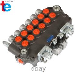 Vanne de contrôle directionnel hydraulique 21GPM pour mini-pelle avec joysticks / Conversion 6 tiroirs