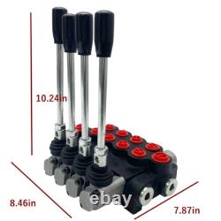 Vanne de contrôle directionnel hydraulique 4 voies 13 GPM vanne à spool réversible