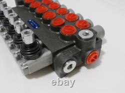 Vanne de contrôle directionnel hydraulique Findmall 6 bobines 13 GPM 3600 PSI Neuf ÉTAT TEL QUEL