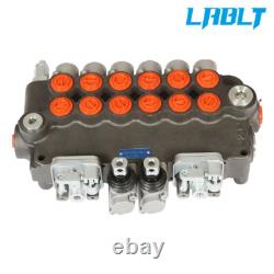 Vanne de contrôle directionnel hydraulique LABLT 6 Spool 21 GPM pour pelle rétro + conversion