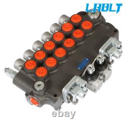 Vanne de contrôle directionnel hydraulique LABLT 6 Spool 21 GPM pour pelle rétro + conversion