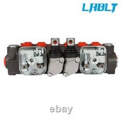 Vanne de contrôle directionnel hydraulique LABLT pour rétrochargeuse 6 circuits 11 GPM SAE 2 manettes