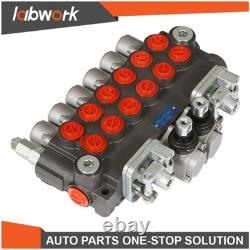 Vanne de contrôle directionnel hydraulique Labwork 6 voies 11 GPM + prise de conversion