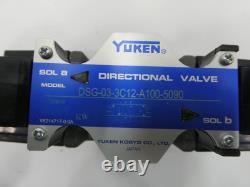 Vanne de contrôle directionnel hydraulique Yuken DSG-03-3C12-A100-5090