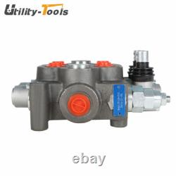 Vanne de contrôle directionnel hydraulique à 2 bobines 25 GPM BSPP pour chargeur de tracteur
