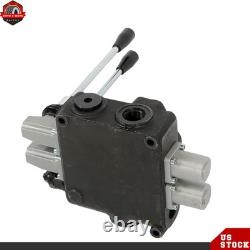Vanne de contrôle directionnel hydraulique à 2 bobines 32 GPM 3600 PSI à double effet SAE 16