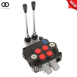 Vanne de contrôle directionnel hydraulique à 2 voies 32 GPM centre ouvert à double effet