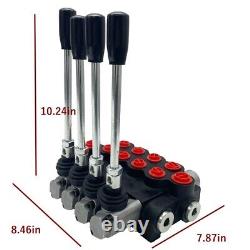 Vanne de contrôle directionnel hydraulique à 4 bobines pour tracteurs/chargeurs, bobine 13 GPM