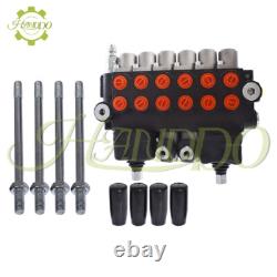 Vanne de contrôle directionnel hydraulique à 6 bobines 11 GPM avec 2 joysticks