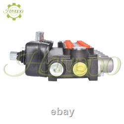 Vanne de contrôle directionnel hydraulique à 6 bobines 11 GPM avec 2 joysticks