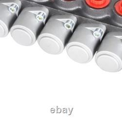 Vanne de contrôle directionnel hydraulique à 6 bobines 11 GPM avec soupape de décharge réglable