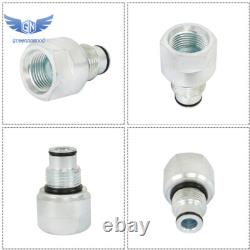 Vanne de contrôle directionnel hydraulique à 6 bobines 11 GPM pour mini-pelle + fiche de conversion