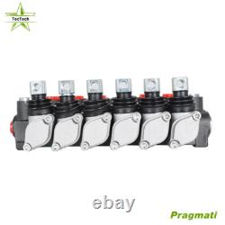 Vanne de contrôle directionnel hydraulique à 6 bobines 11GPM réglable 3600PSI NEUVE