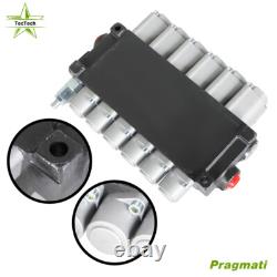 Vanne de contrôle directionnel hydraulique à 6 bobines 11GPM réglable 3600PSI NEUVE