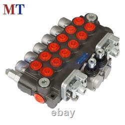 Vanne de contrôle directionnel hydraulique à 6 bobines avec 2 joysticks 11 GPM