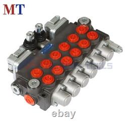 Vanne de contrôle directionnel hydraulique à 6 bobines avec 2 joysticks 11 GPM