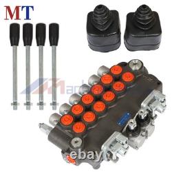 Vanne de contrôle directionnel hydraulique à 6 bobines avec 2 joysticks 21 GPM