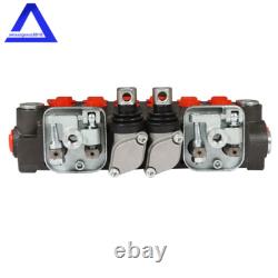 Vanne de contrôle directionnel hydraulique à 6 bobines pour rétroexcavatrice 11 GPM + Adaptateur de conversion